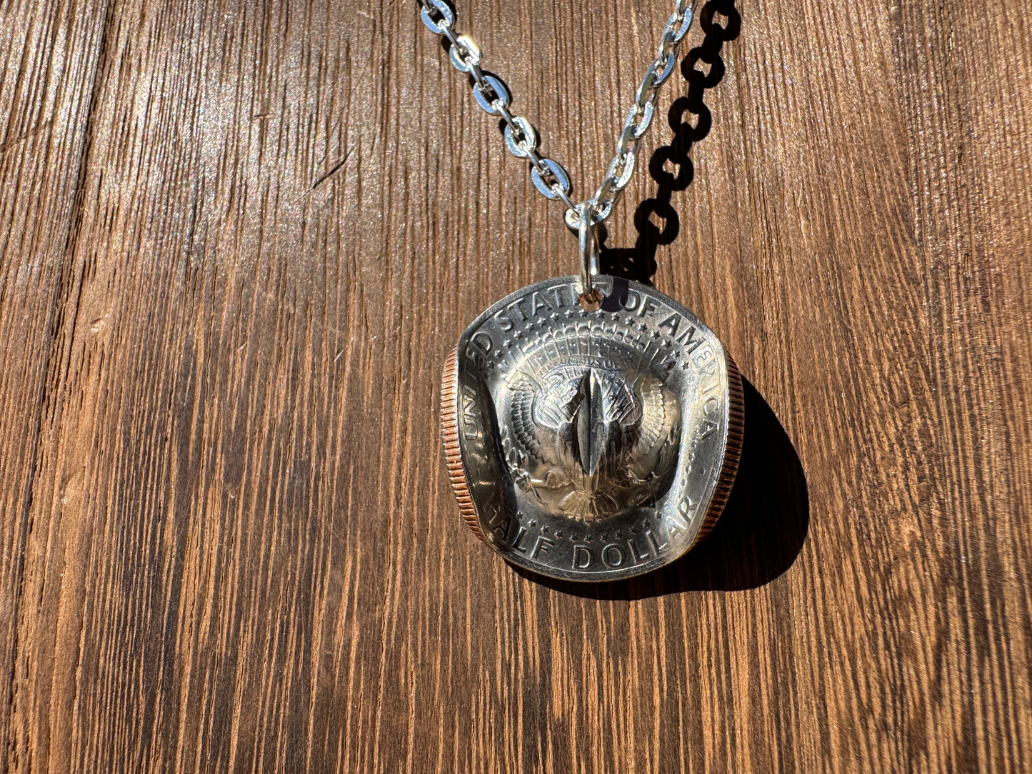 Half Dollar Cowboy Hat Pendant - West Spork Mercantile
