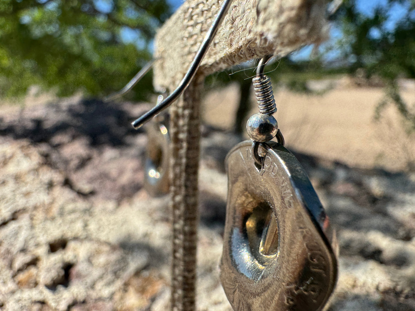 Buffalo Nickel Cowboy Hat Earrings - West Spork Mercantile