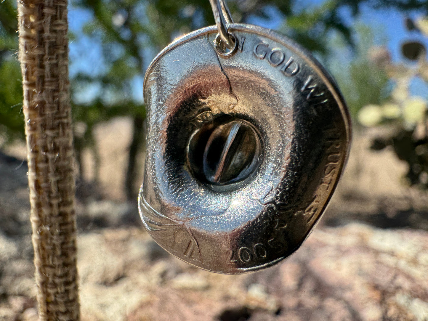 Buffalo Nickel Cowboy Hat Earrings - West Spork Mercantile