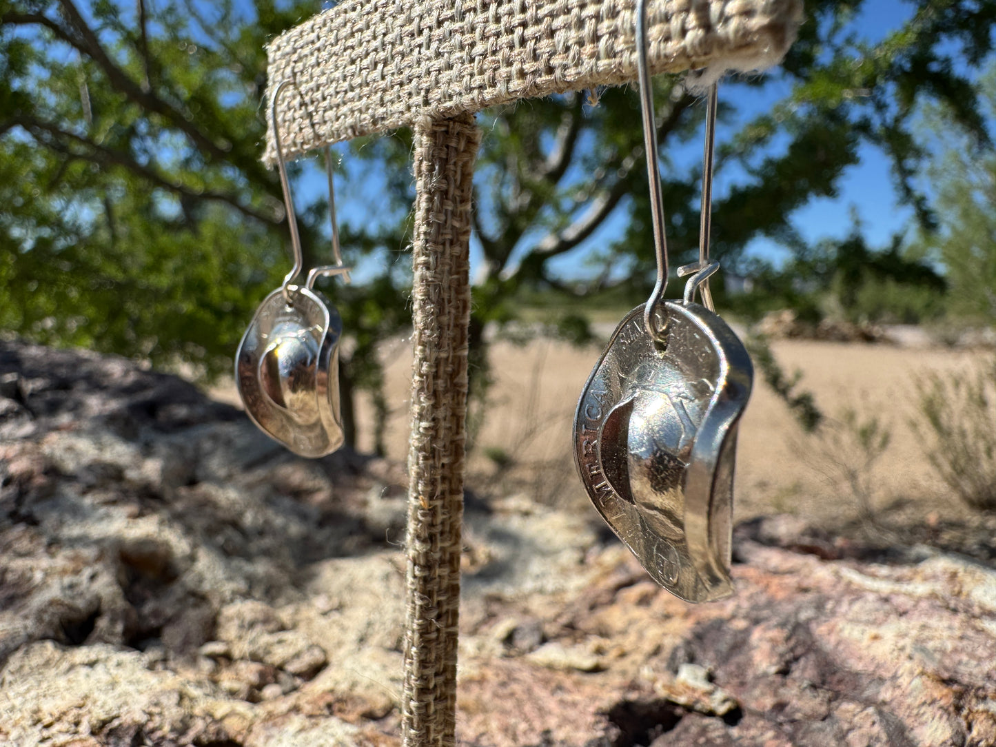 Buffalo Nickel Cowboy Hat Earrings - West Spork Mercantile