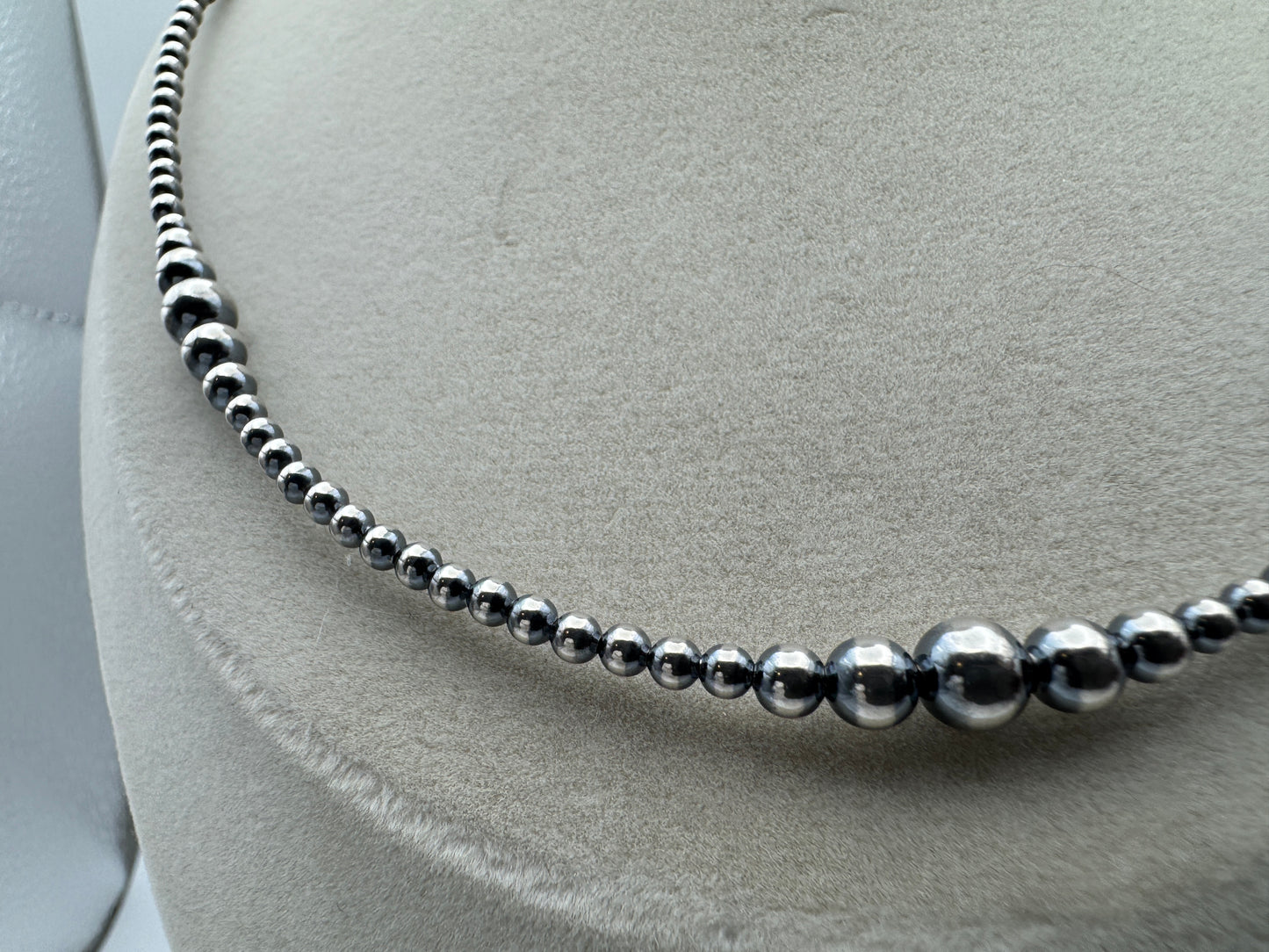 18” Sterling Silver Pearls Necklace (3–6mm) - West Spork Mercantile