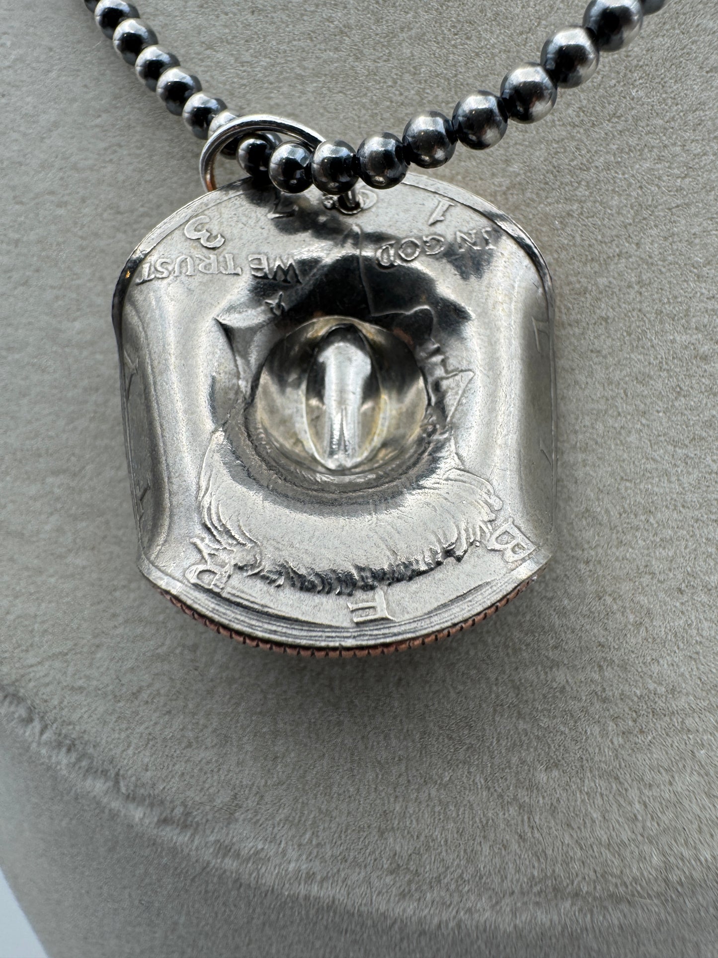 Half Dollar Cowboy Hat Pendant - West Spork Mercantile