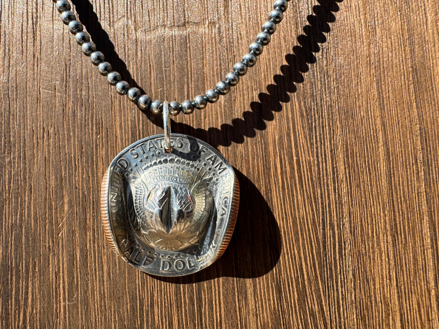 Half Dollar Cowboy Hat Pendant - West Spork Mercantile