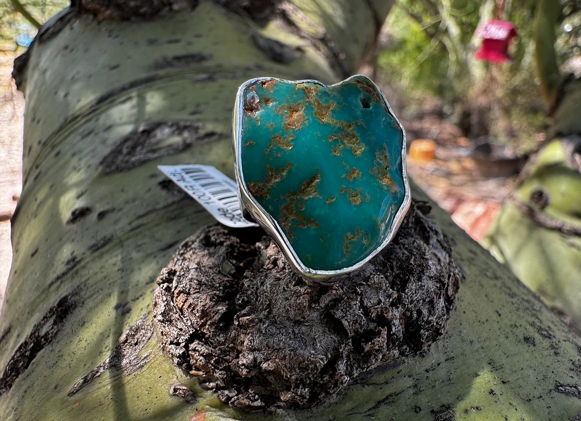 Rough Turquoise Ring - West Spork Mercantile