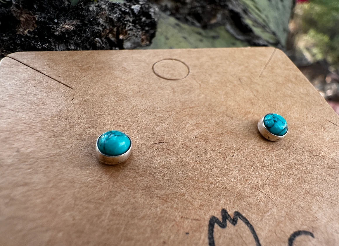 Petite Kingman Studs - West Spork Mercantile