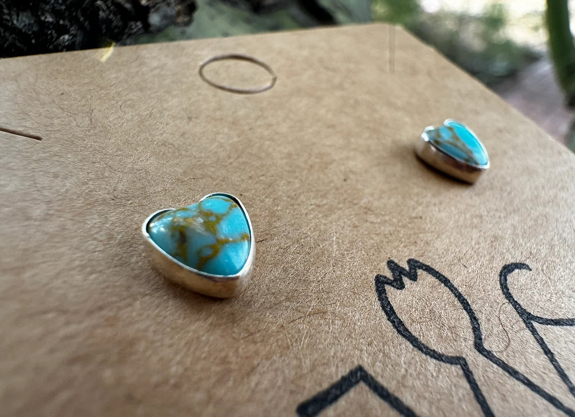 Heart Kingman Studs - West Spork Mercantile
