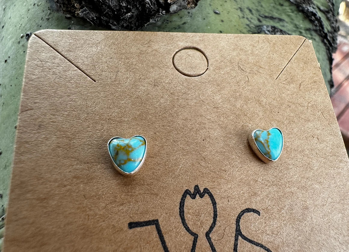 Heart Kingman Studs - West Spork Mercantile