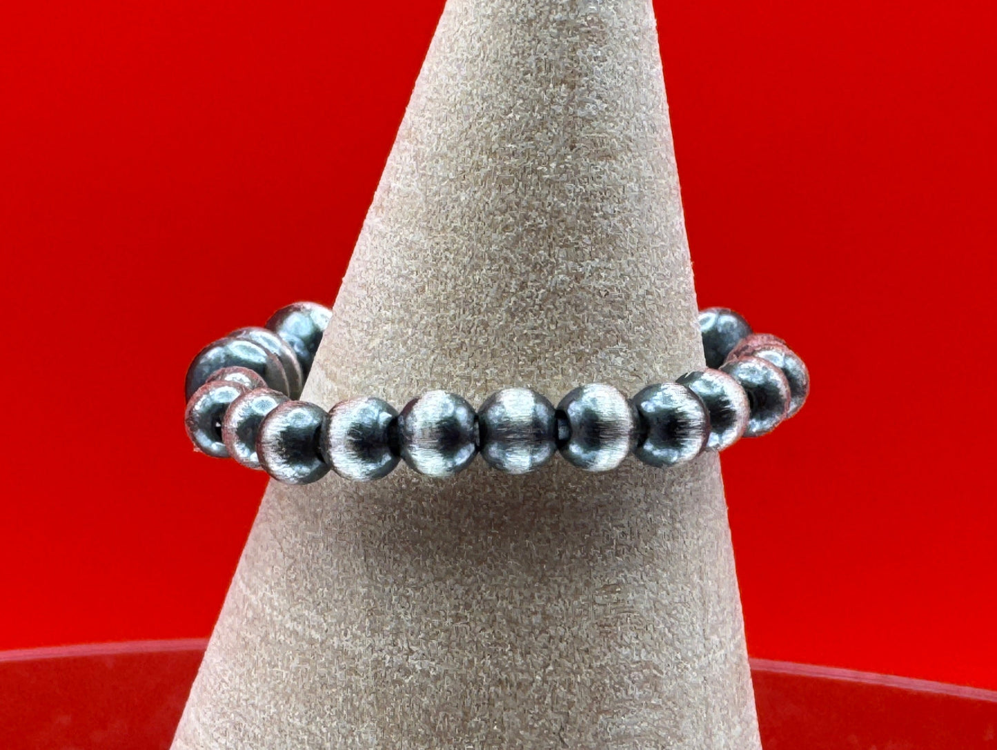Sterling Pearl Stretch Ring