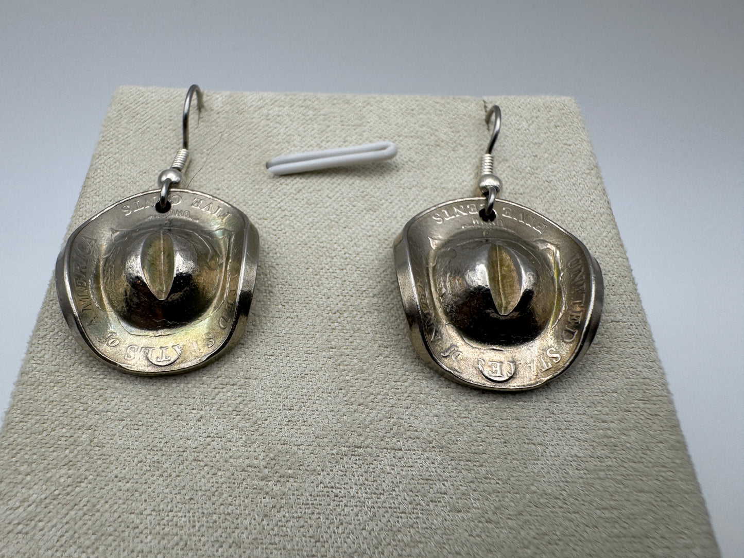 Buffalo Nickel Cowboy Hat Earrings - West Spork Mercantile