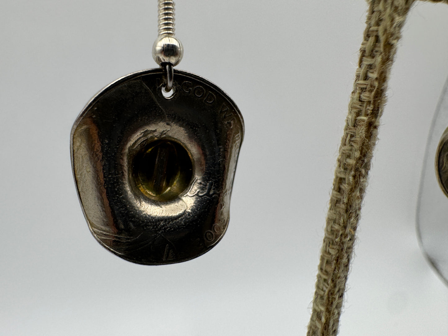 Buffalo Nickel Cowboy Hat Earrings - West Spork Mercantile