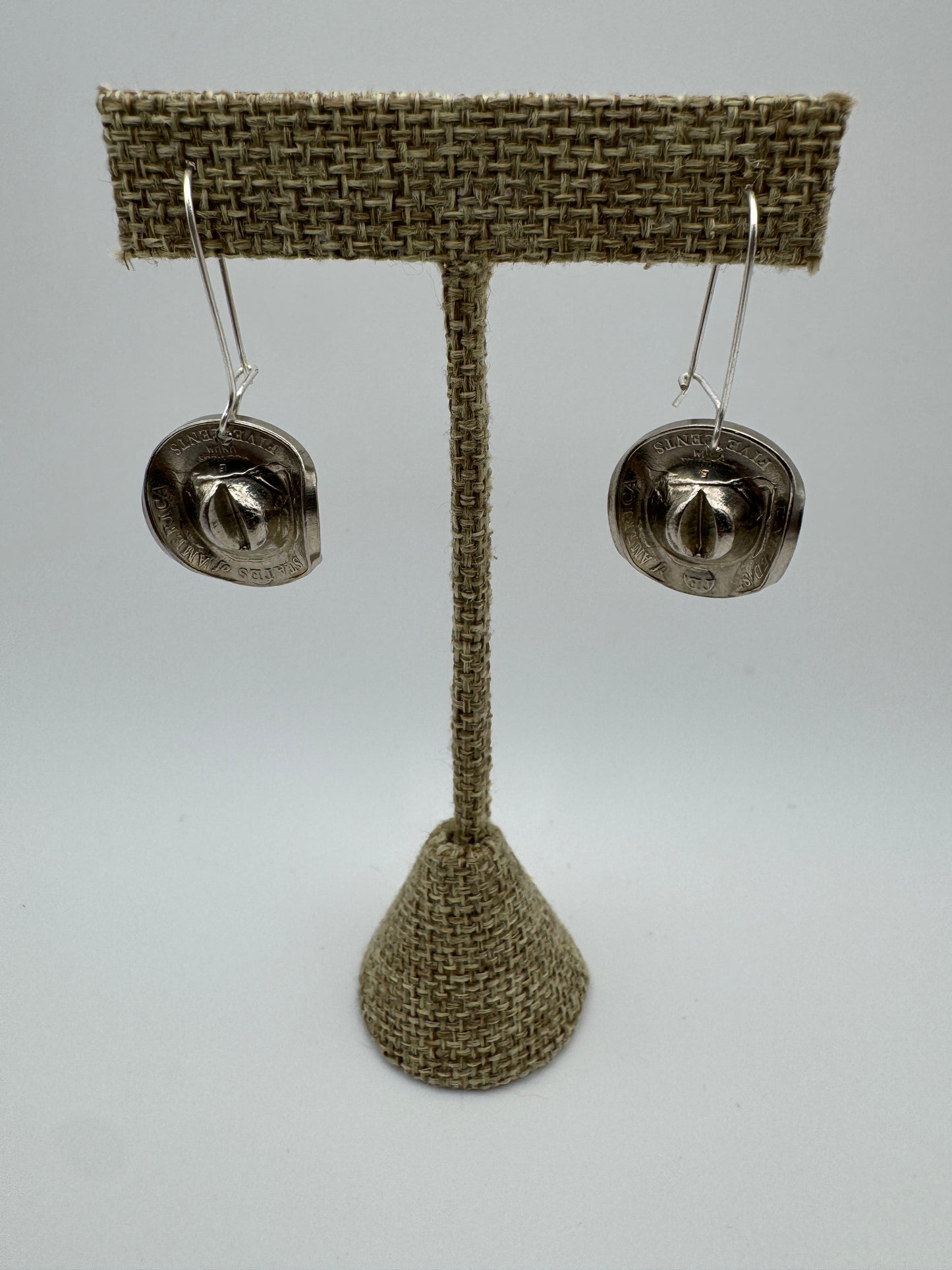 Buffalo Nickel Cowboy Hat Earrings - West Spork Mercantile