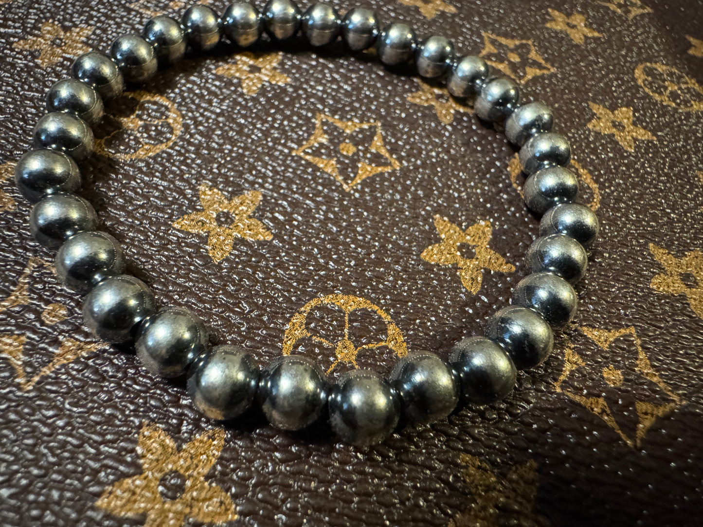 7” Sterling Silver Navajo Pearl Bracelet - 6 mm - West Spork Mercantile