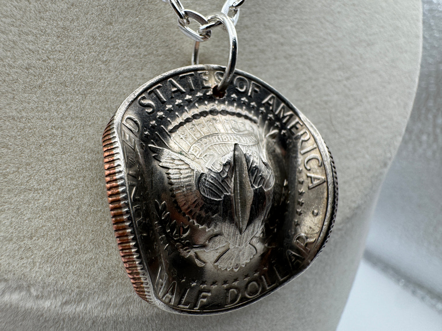 Half Dollar Cowboy Hat Pendant - West Spork Mercantile