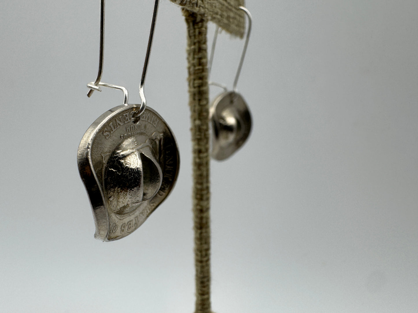 Buffalo Nickel Cowboy Hat Earrings - West Spork Mercantile
