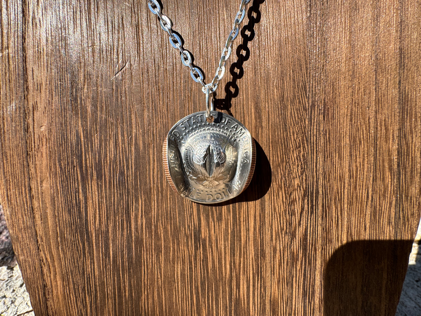 Half Dollar Cowboy Hat Pendant - West Spork Mercantile