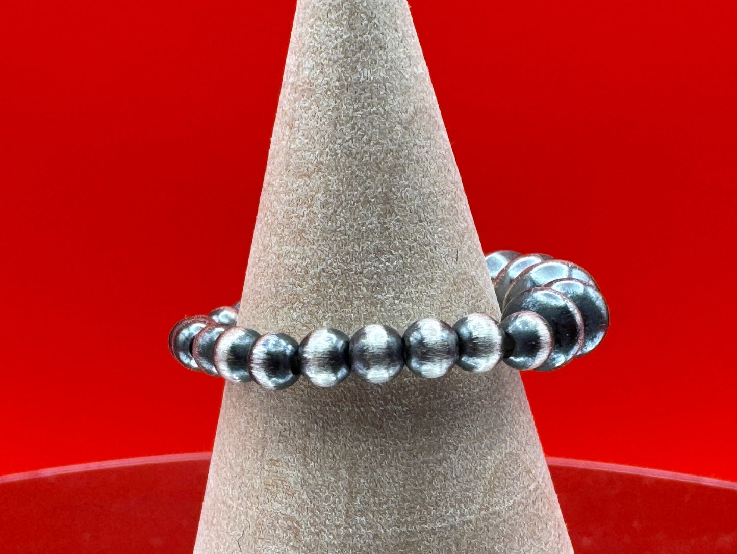 Sterling Pearl Stretch Ring