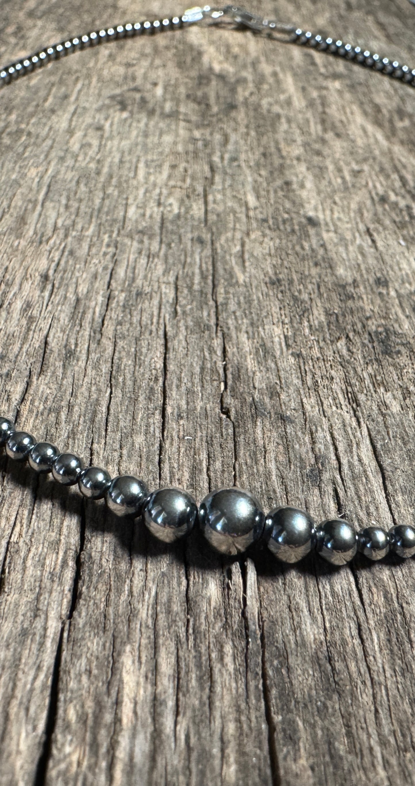 18” Graduated Silver Pearl Necklace (3-6 mm) - West Spork Mercantile