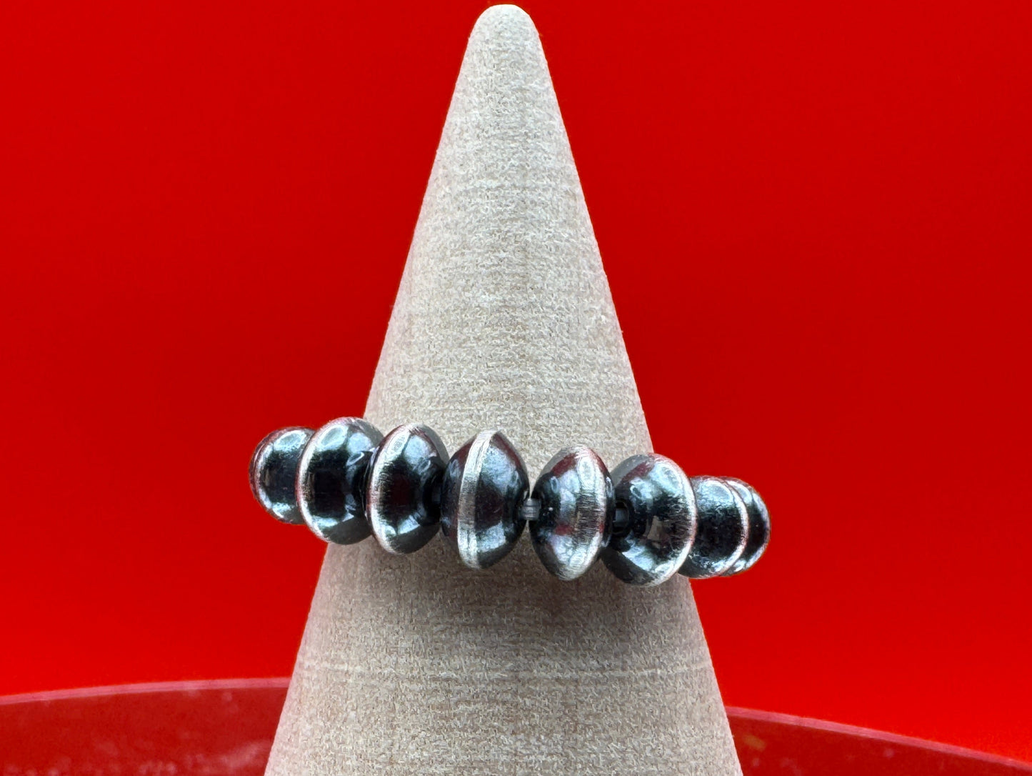 Sterling Pearl Stretch Ring