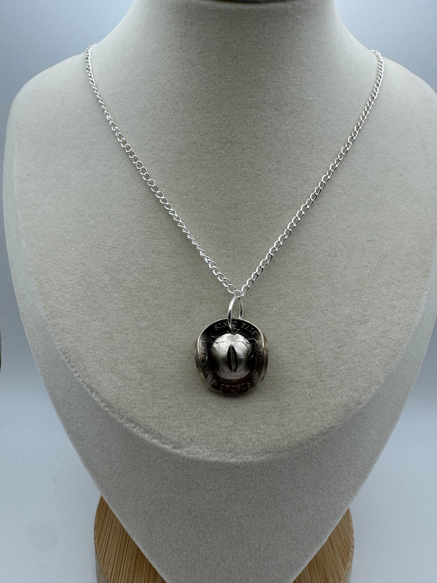 Half Dollar Cowboy Hat Pendant - West Spork Mercantile