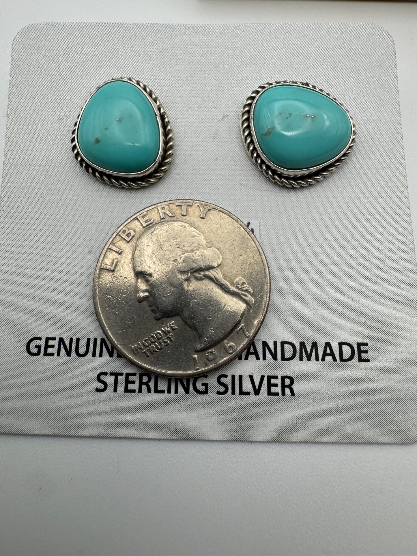 Turquoise studs - West Spork Mercantile