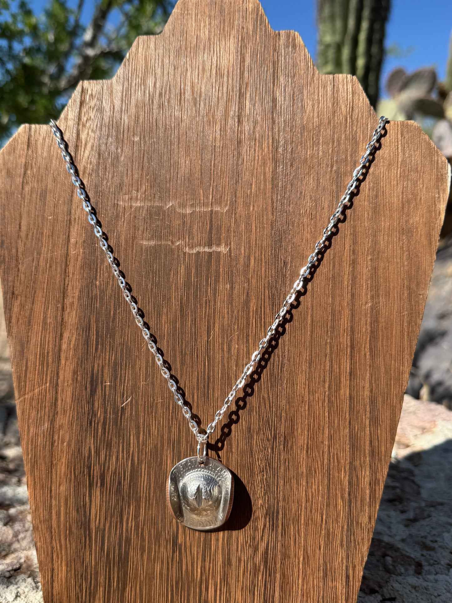 Half Dollar Cowboy Hat Pendant - West Spork Mercantile