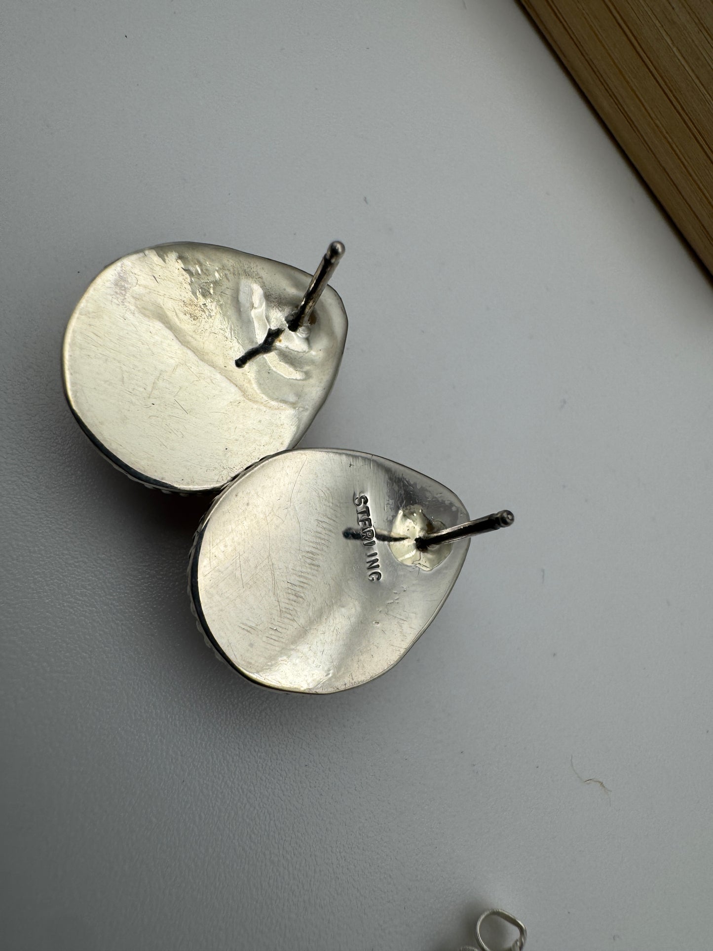 Pink conch studs - West Spork Mercantile