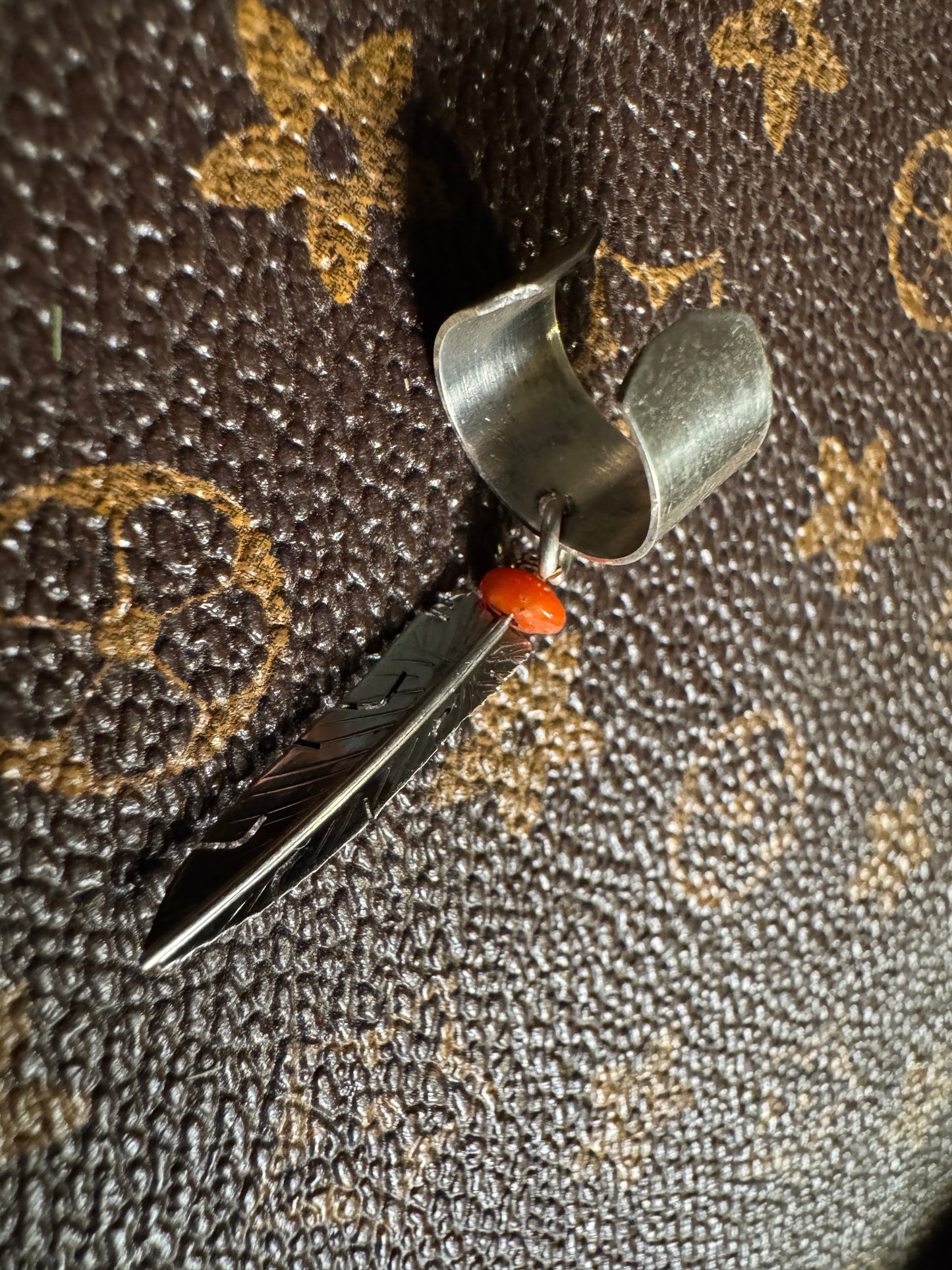 Feather Ear Cuff by Martin Arviso - West Spork Mercantile