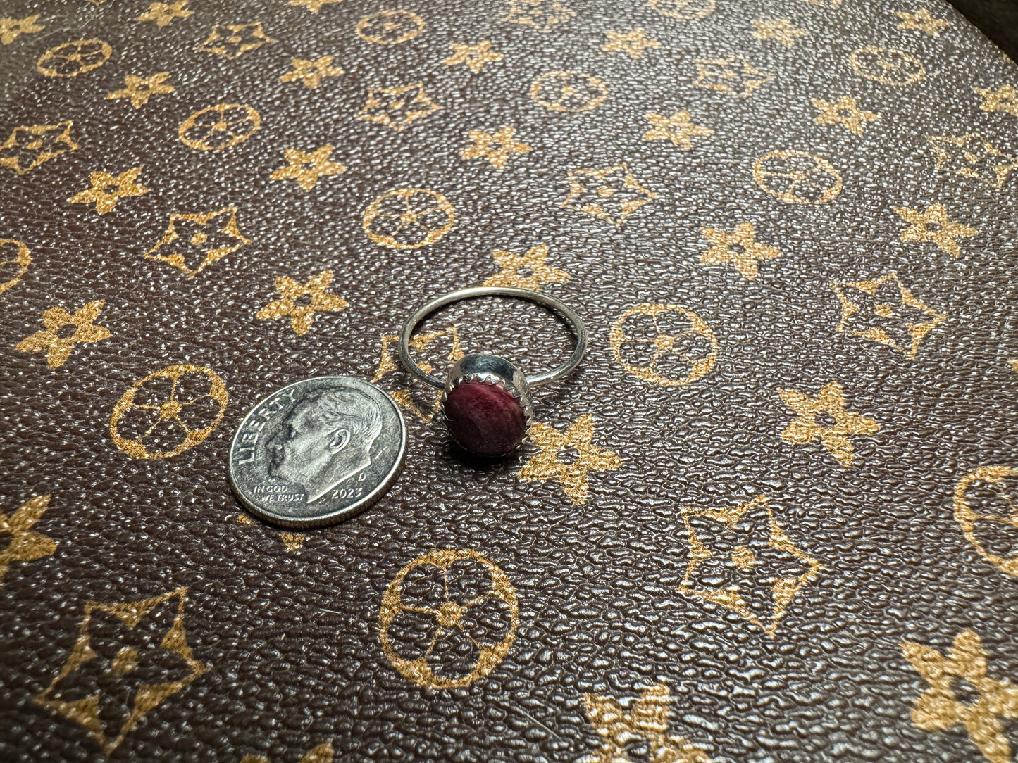 Simple Purple Spiny Oyster Ring - West Spork Mercantile