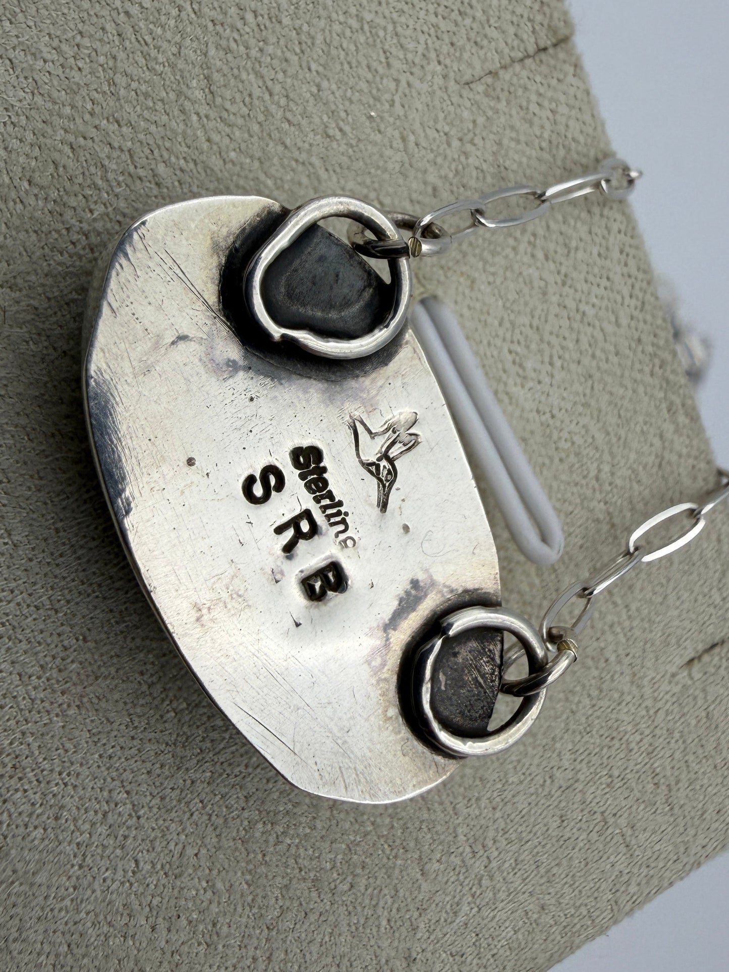 Shinay Begay – Oval Spiny Oyster & Turquoise Fusion Necklace