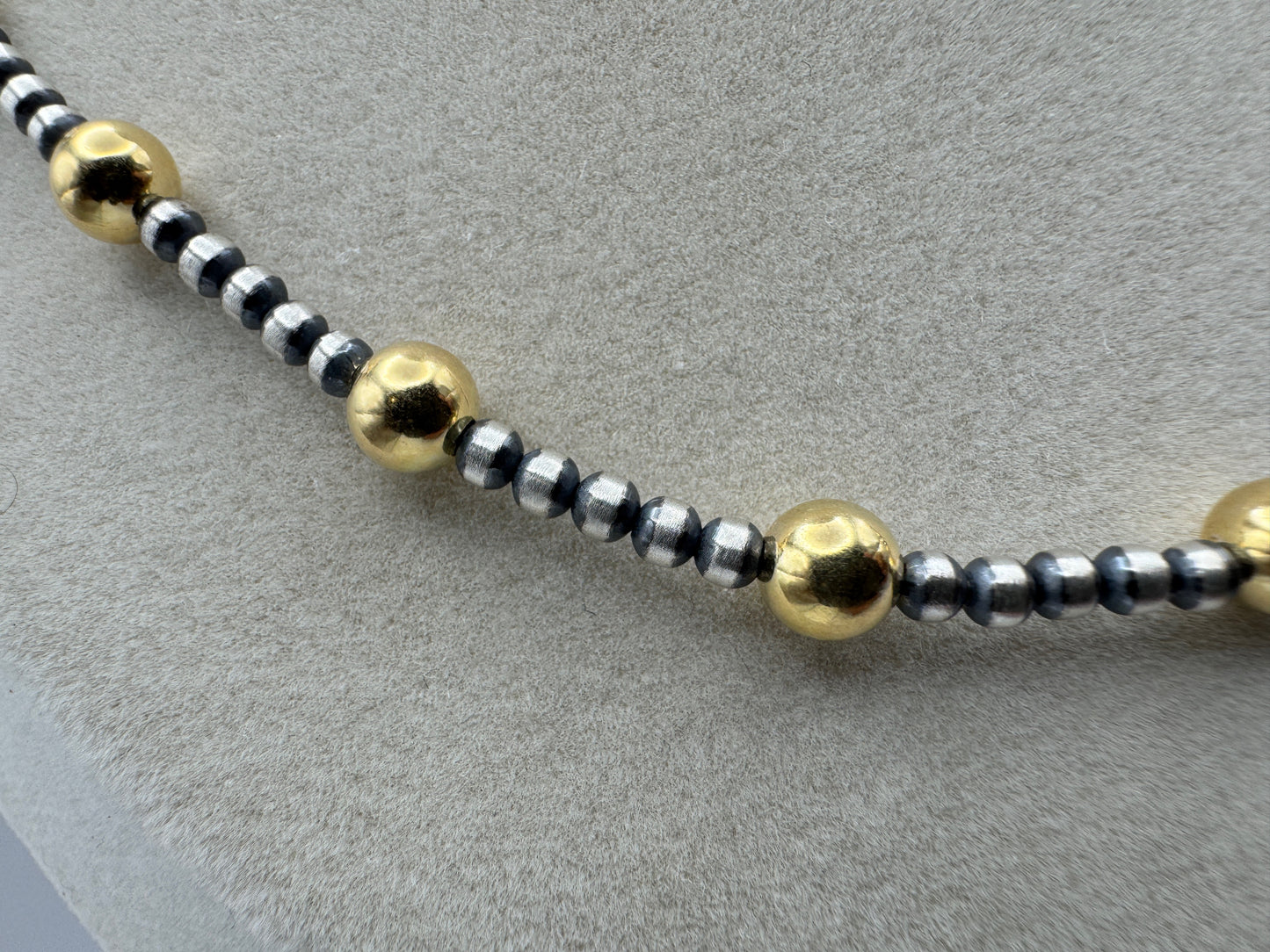 Silver and Gold Pearl Necklace - West Spork Mercantile