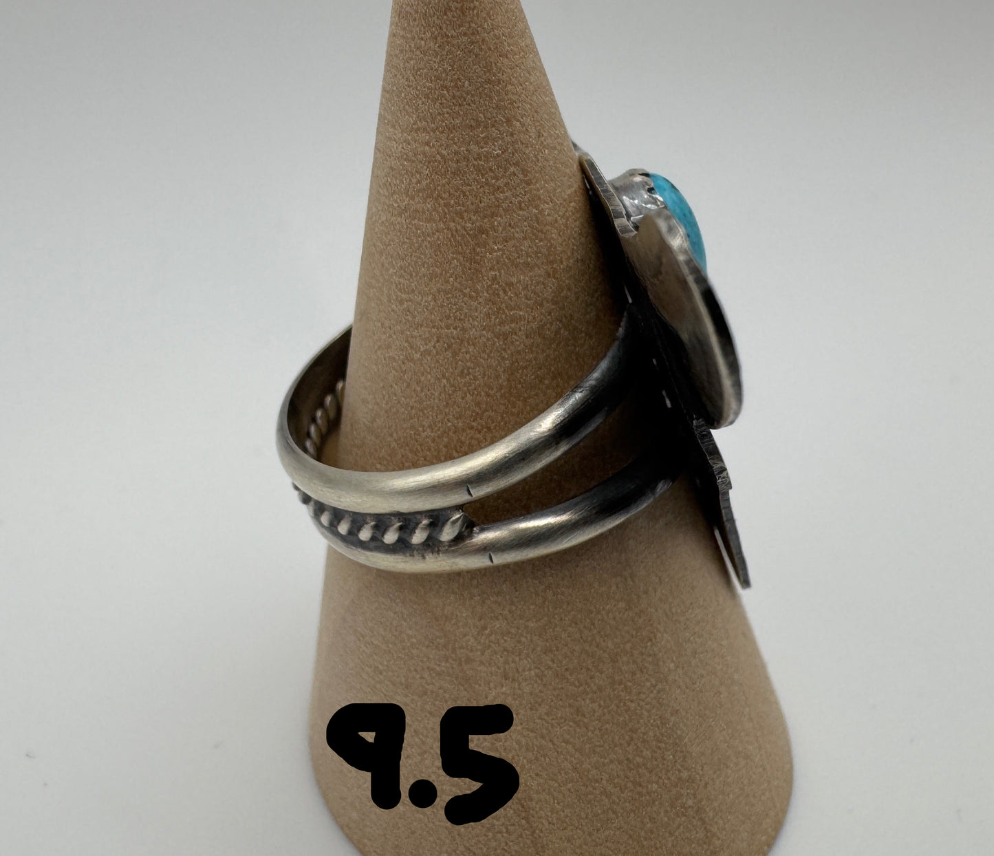 Sleeping Beauty and Sterling Animal Ring by C. Yazzie (2 options) - West Spork Mercantile