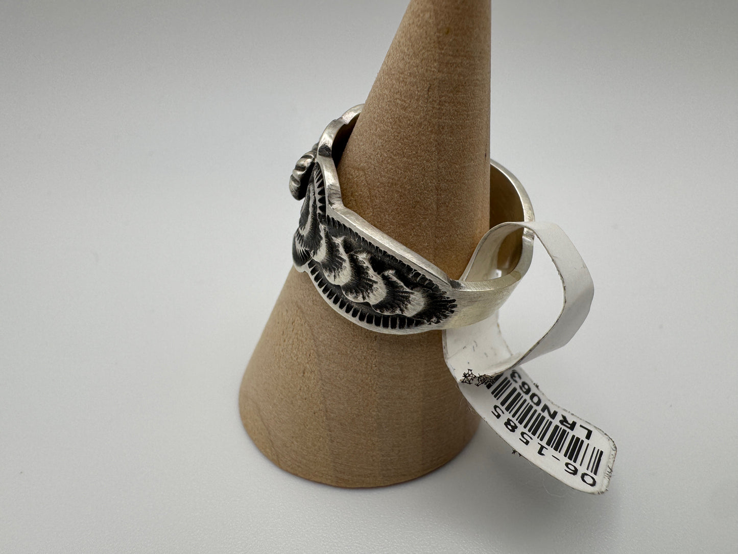 All Silver -All Handmade Stunner Ring by Bennie Ramone (Size 9.5) - West Spork Mercantile