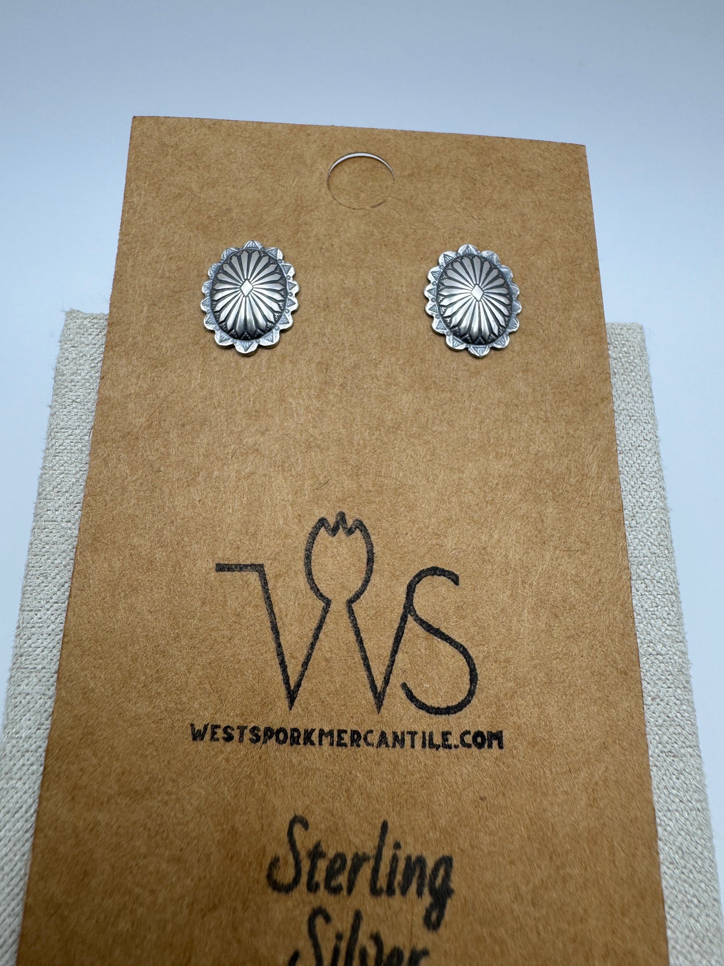 Petit Oval Concho Studs - West Spork Mercantile