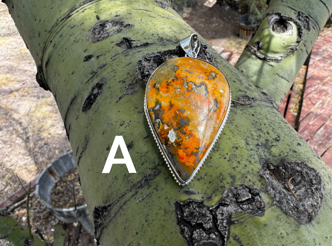 Bumblebee Jasper Pendant - West Spork Mercantile