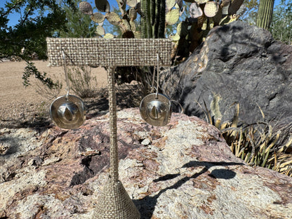 Buffalo Nickel Cowboy Hat Earrings - West Spork Mercantile