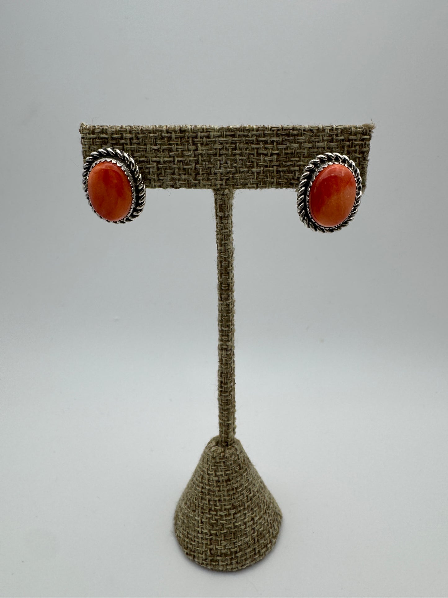 Orange spiny studs - West Spork Mercantile