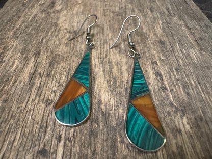 Vintage kaleidoscope Dangle Earrings - West Spork Mercantile