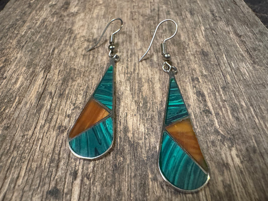 Vintage kaleidoscope Dangle Earrings - West Spork Mercantile