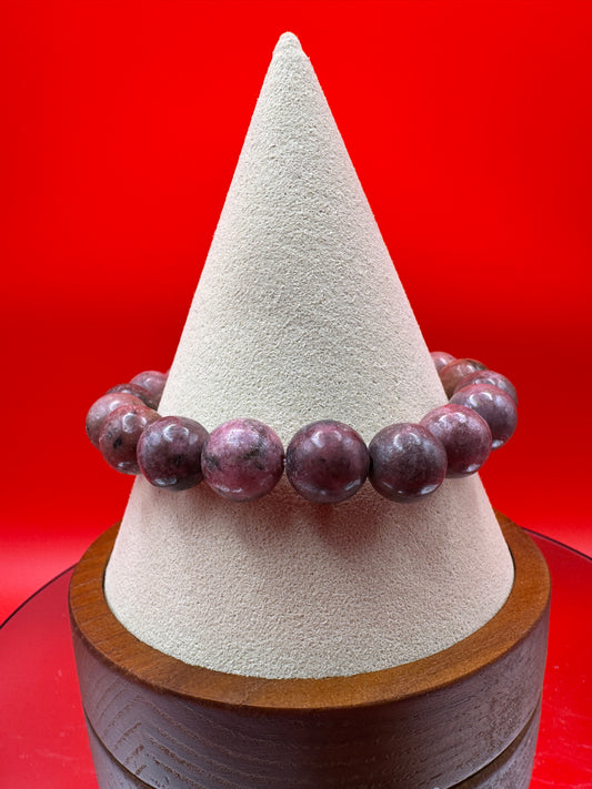 Rhodonite Stretch Bracelet - West Spork Mercantile
