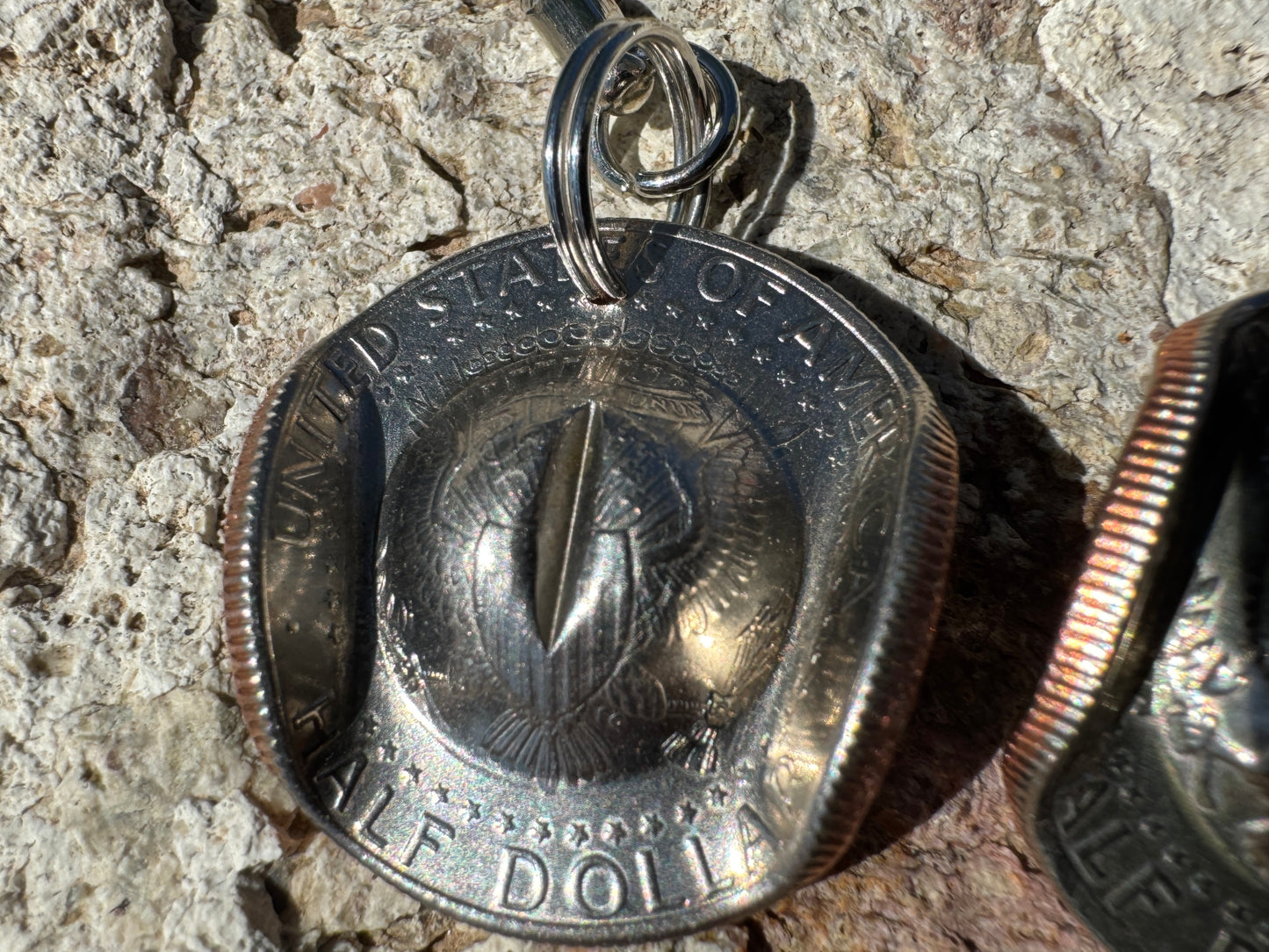 Half Dollar Cowboy Hat Keychain - West Spork Mercantile