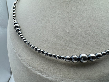 18” Sterling Silver Pearls Necklace (3–6mm) - West Spork Mercantile