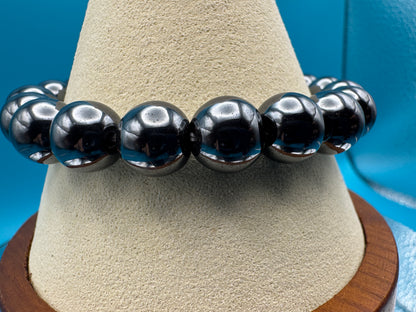 Hematite Stretch Bracelet - West Spork Mercantile