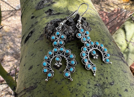 Sleeping Beauty Naja Dangle Earrings - West Spork Mercantile