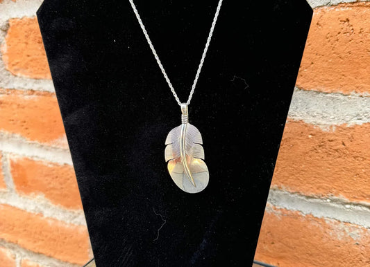 Sterling Feather Necklace - West Spork Mercantile