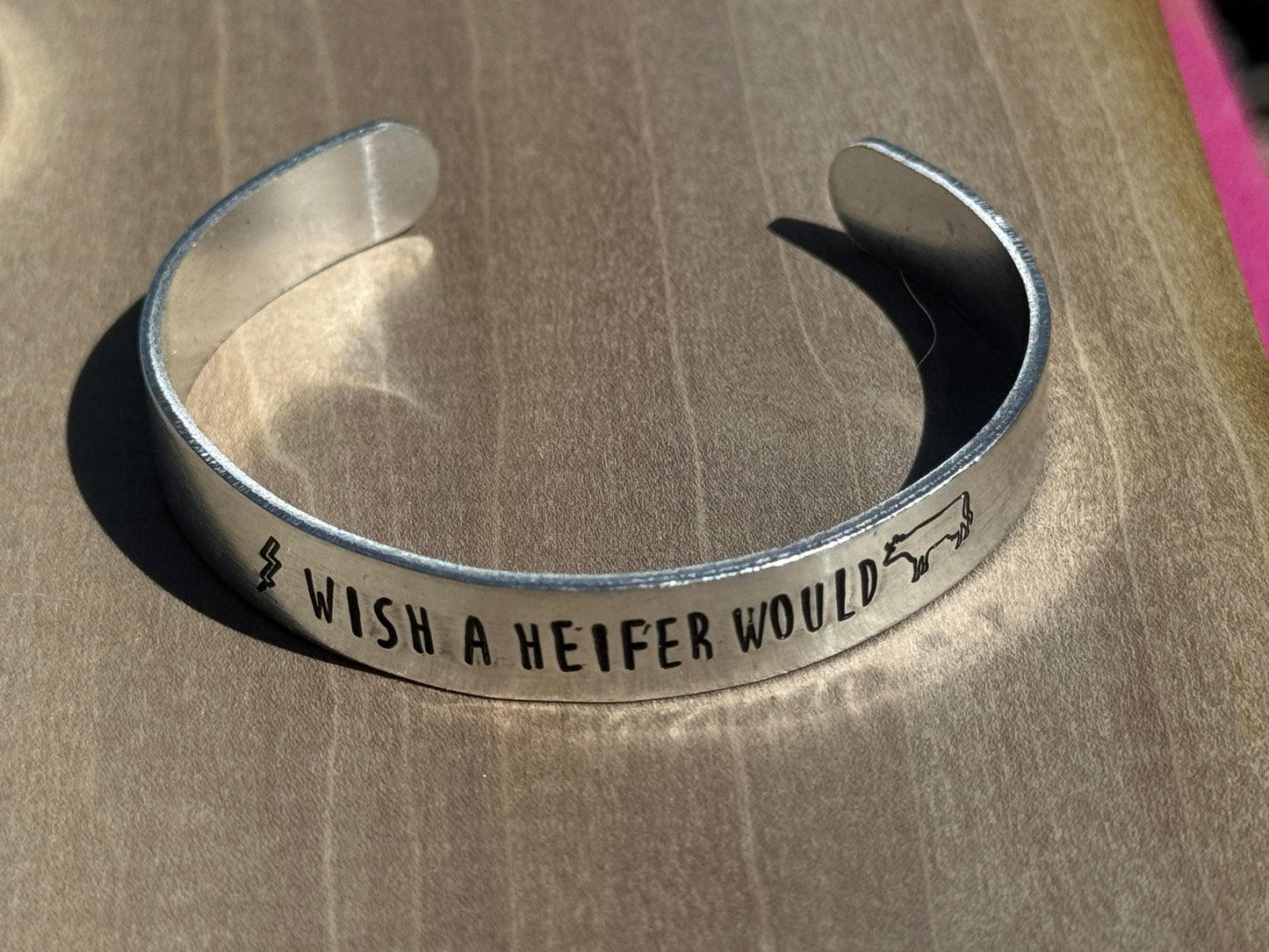 Aluminium Stamped Cuffs - West Spork Mercantile