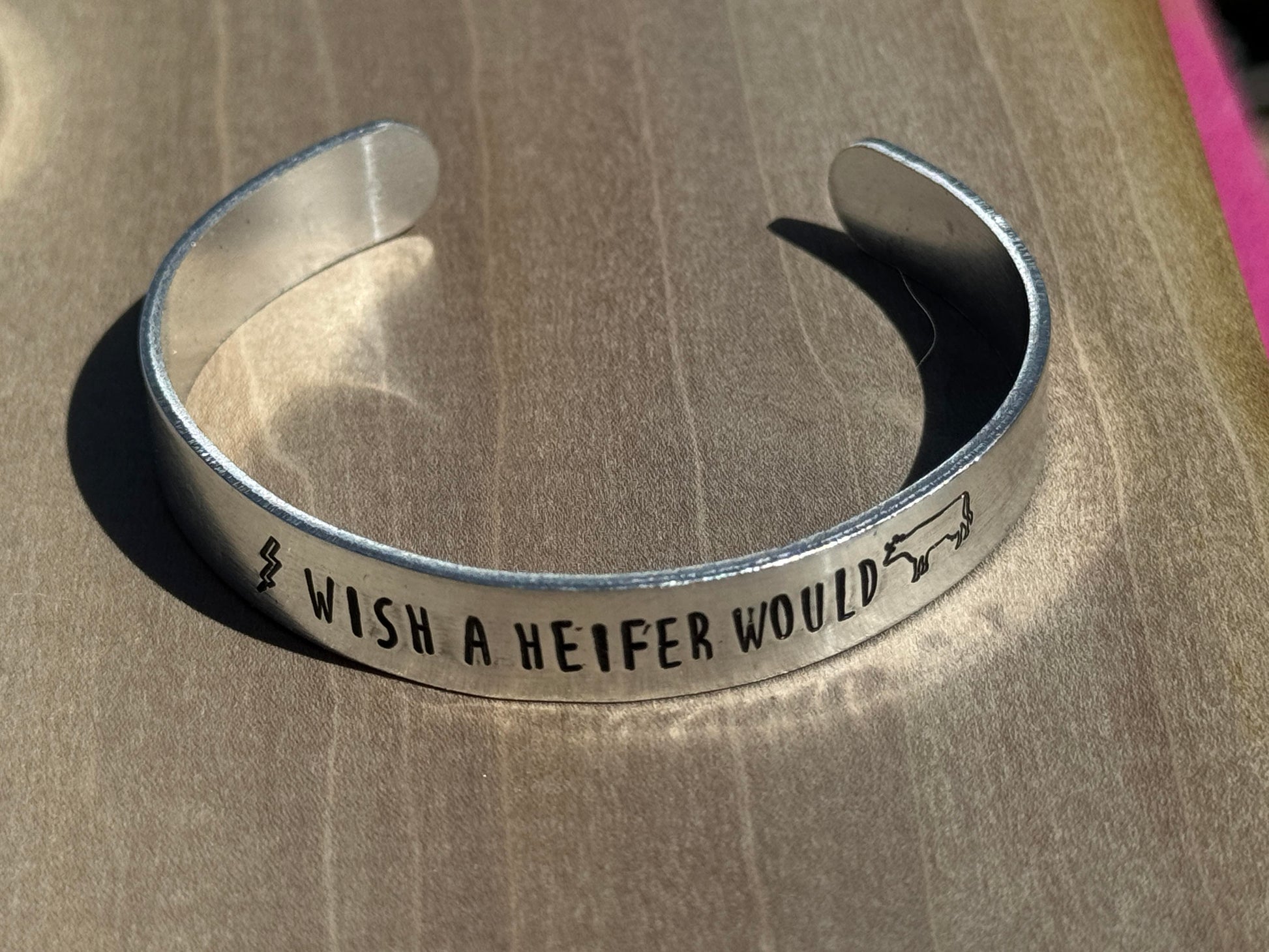 Aluminium Stamped Cuffs - West Spork Mercantile