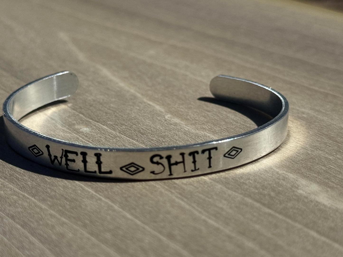 Aluminium Stamped Cuffs - West Spork Mercantile