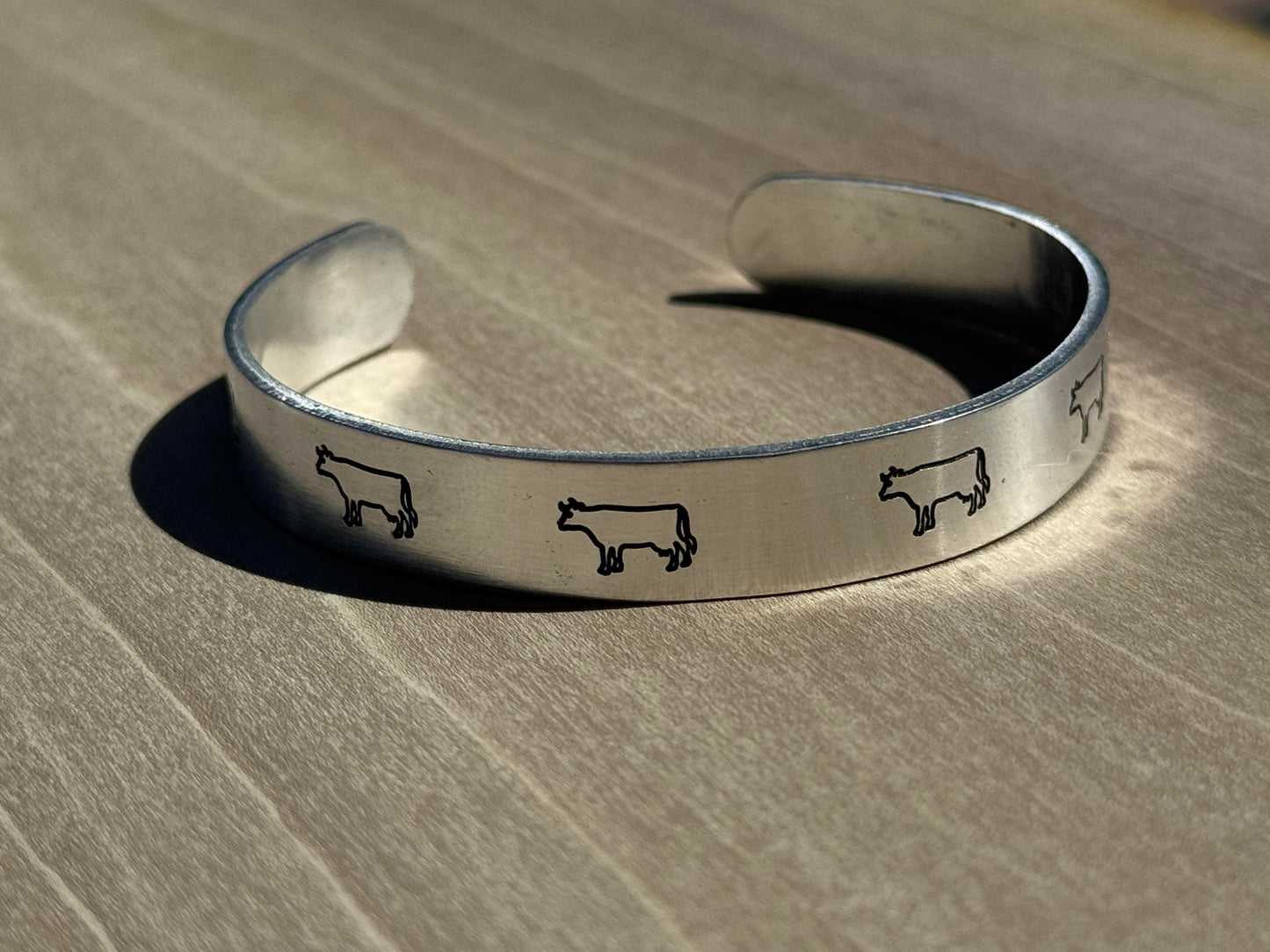 Aluminium Stamped Cuffs - West Spork Mercantile