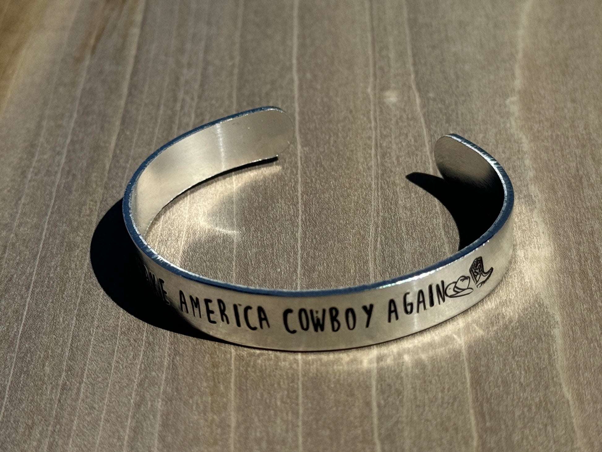 Aluminium Stamped Cuffs - West Spork Mercantile