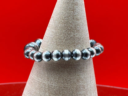 Sterling Pearl Stretch Ring - West Spork Mercantile